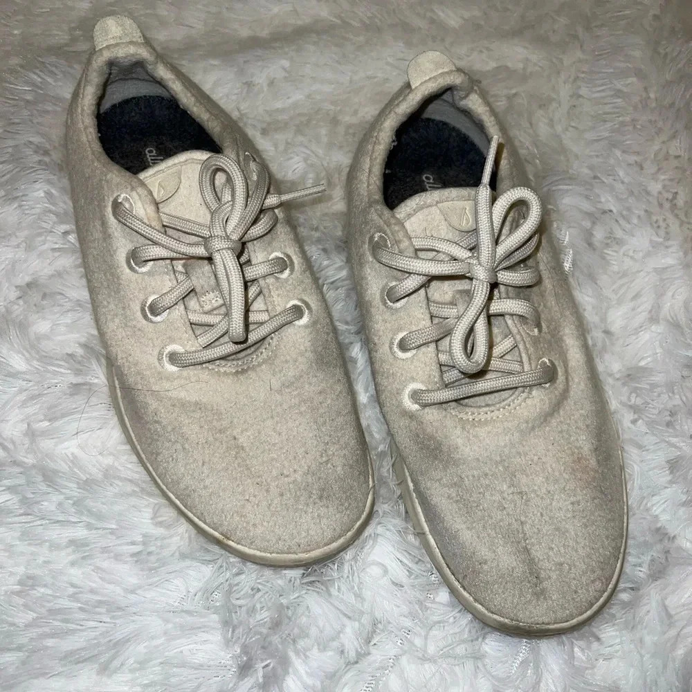 Allbird White Wool Sneakers Size Womens 8